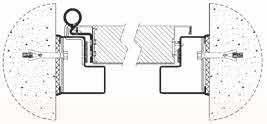 anta, 10 mm per le porte a 2 ante e inferiore in altezza di 5 mm per entrambe.