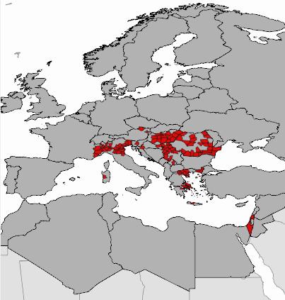 Sono stati segnalati 3 casi di Usutu virus (1 Veneto, 2 Emilia-Romagna).