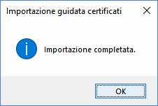 Cliccare su Avanti fino a quando non appare il messaggio di avvenuta importazione: Accesso alla Web Application e caricamento del file di subentro Una volta provveduto all installazione del