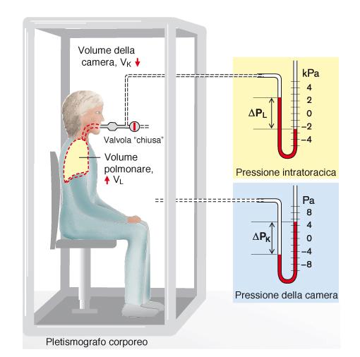 Pletismografia corporea Sfrutta la legge di Boyle: P.