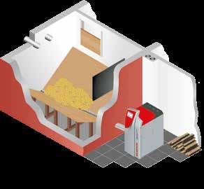 coclea diretta dal pelletbox alla caldaia Lunghezza max.