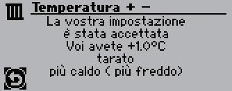 Riscaldamento Memorizzare l'impostazione. Sul display viene visualizzata una conferma attraverso la variazione di temperatura impostata. 6 720 648 796-36.1T Fig.