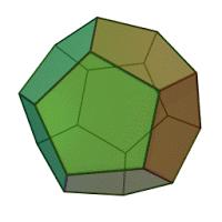 Proseguendo con i pentagoni regolari, ricordiamo che l angolo interno di un pentagono regolare è 108 e con tre spigoli incidenti in ogni vertice si ha 3x108 =324, caso possibile e corrispondente al