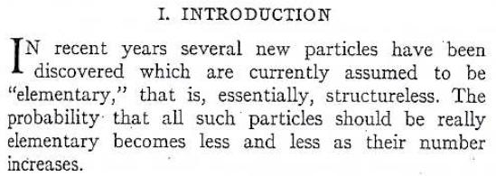 Particelle elementari, ma quali? muone particelle strane Δ ++ (scoperta da Fermi nei primi anni 50)... Sono composte da costituenti piu elementari?