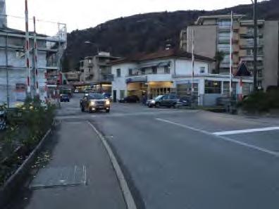 6.2.5 Contrada Nuova via Lugano ad Agno Situazione Il treno ad Agno a monte della fermata attraversa Contrada Nuova/via Lugano.