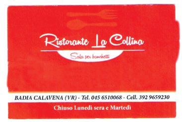 caldo Servizio a mense aziendali e scolastiche Badia Calavena (VR) 045 6513132 Via Campanari, 8 Badia