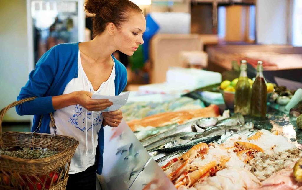 PESCE I clienti esaminano la freschezza e la qualità del pescato con maggior attenzione rispetto a tutte le altre tipologie di prodotto.