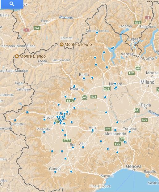 Le scuole del Piemonte Provincia / CM n Alessandria 10 Asti 4 Biella 5 Cuneo 10 Novara 7 Torino 42 VCO 5