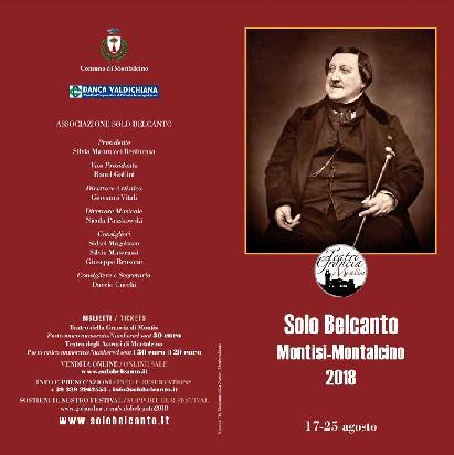 SOLO BELCANTO 2018 Teatro Grancia di Montisi Montisi, Dal 17 al 23 Agosto 2018 Nel Teatro della Grancia di Montisi, luogo evocativo e