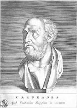 Carneade Originario del Nord Africa, Carneade nasce a Cirene nel 214a.C. Viene considerato come il fondatore della 3 Accademia di Atene. Nel 155 a.c. Carneade fece parte, con Critolao e Diogene di Babilonia, alla celebre ambasceria mandata a Roma.