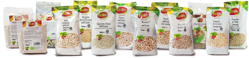 ITALIANO BIO 100g 6 Ingredienti: farro soffiato*. 100% FARRO CS040 KAMUT SOFFIATO BIO 100g 6 Ingredienti: grano khorasan Kamut * soffiato.