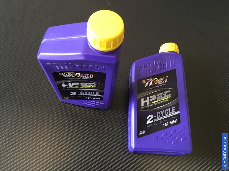 15 / 16 Royal Purple - HP2 Royal Purple HP2 è un olio lubrificante sintetico 100% per motori 2 tempi, additivato con SYNERLEC, formulato per ottimizzare la durata e le