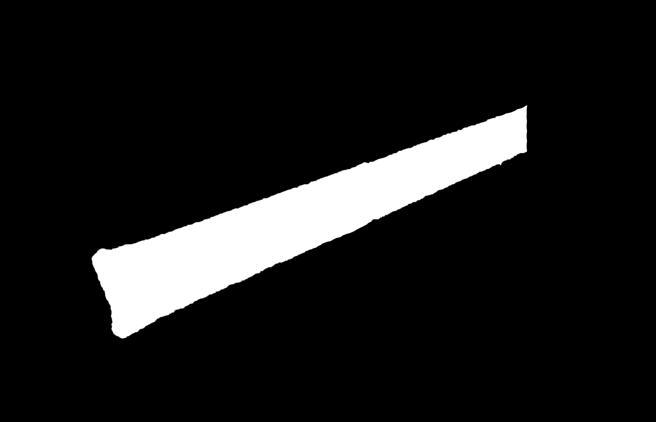 Linguetta di rifinitura nera H12 L25 Codice: 1551
