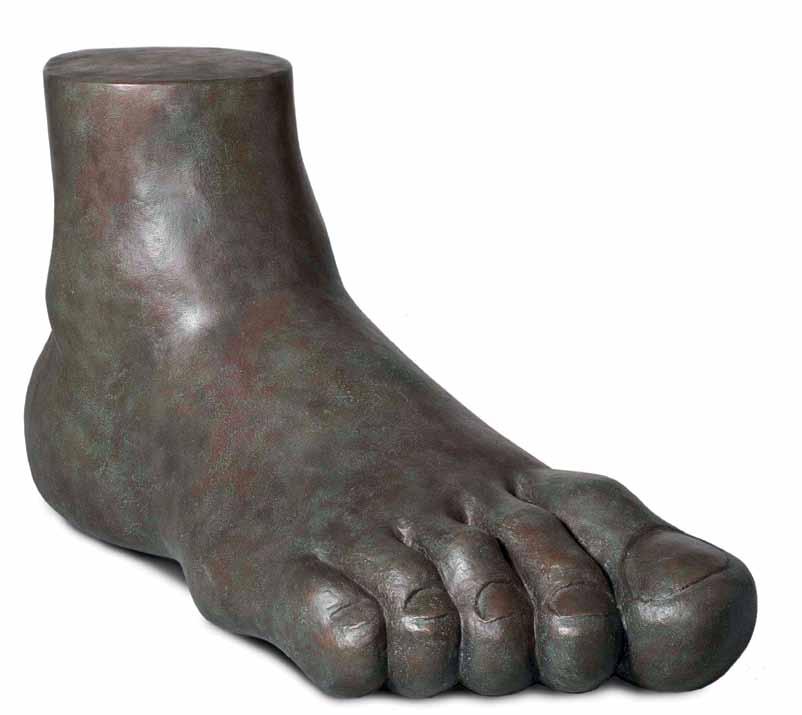 828 SUPEREGO EDITIONS Gaetano Pesce Scultura Bronze Feet in bronzo a cera persa.