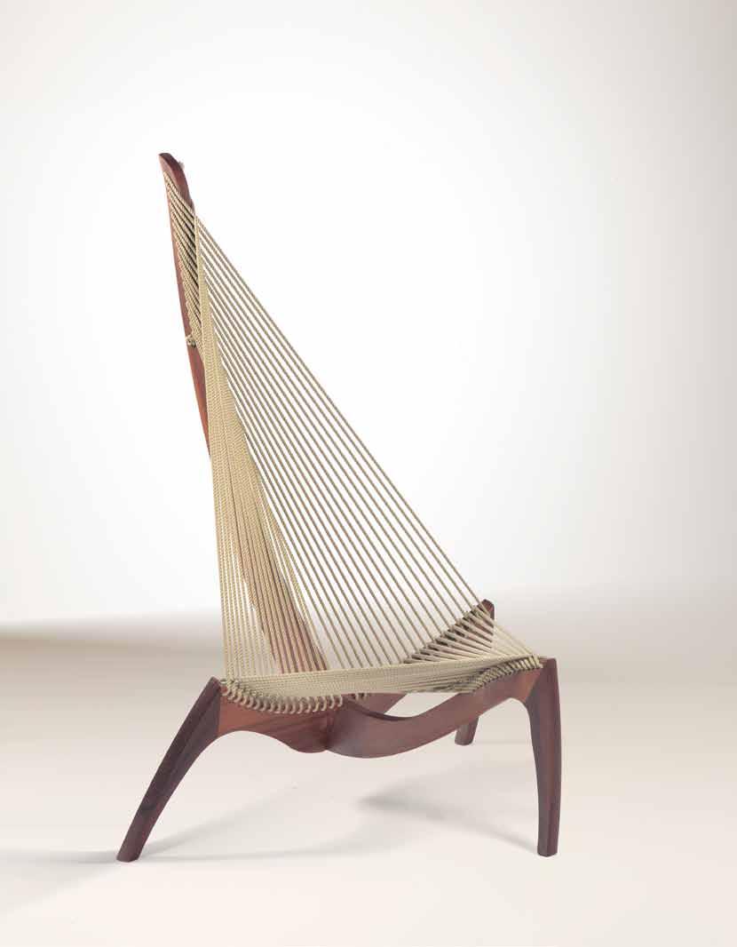 694 Jorgen Hovelskov Sedia modello Harp chair con seduta e schienale