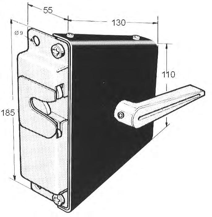 SERRATURE PORTE DX 401.006.34 Scontrino x serr. a forcella 401.006.33 Serratura a forcella DX 401.