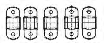 300 Kit Fissaggi Tubo d.22 S/Gom ZINC 503.044.301 Kit Fissaggi Tubo d.22(5pz)inox 506.044.301 Kit Fissaggi Tubo d.22(5pz)zinc 503.