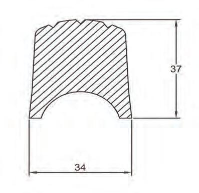 25 Parasponda in PVC A= 25 910.051.