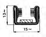 24 Canalino semplice vell B12 x H11 100.107.