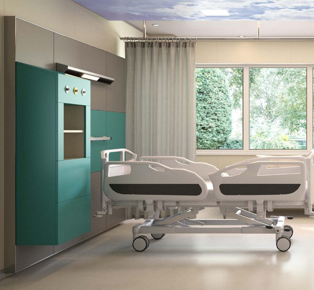 Dcare è la linea pensata da Diversa per il settore healthcare: un nuovo modo di configurare le camere di degenza, un sistema integrato e connesso con tutti gli elementi dell edificio, per offrire un