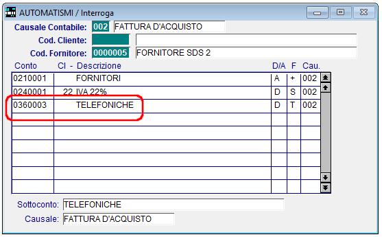 METODO 2 Se l utente non conosce il codice dell articolo, allora può usare la normale