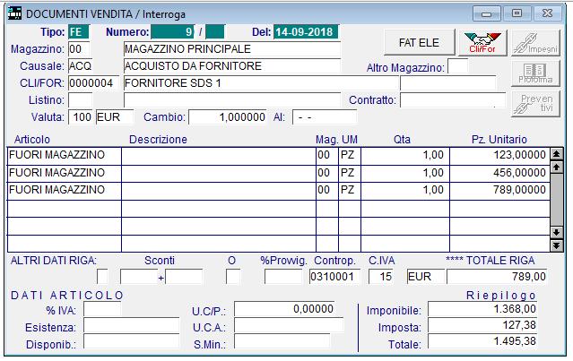 COME REIMPORTARE UN DOCUMENTO DI ACQUISTO Quando vengono importati dei documenti di acquisto in Ad-hoc, oltre che essere presenti in prima nota, sono anche presenti nei documenti, in una maniera