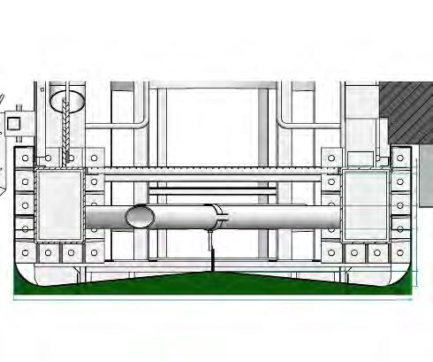 Soluzioni tecniche Portali a cavalletto interasse massimo 40m, a bandiera con sbraccio massimo 14m e a farfalla con traverso a geometria reticolare e montanti in scatolare strutturale autocostruito,