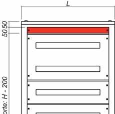 confezione da 2 pezzi completa di viteria MODULARITÀ Altezza armadio R5TE14 1400