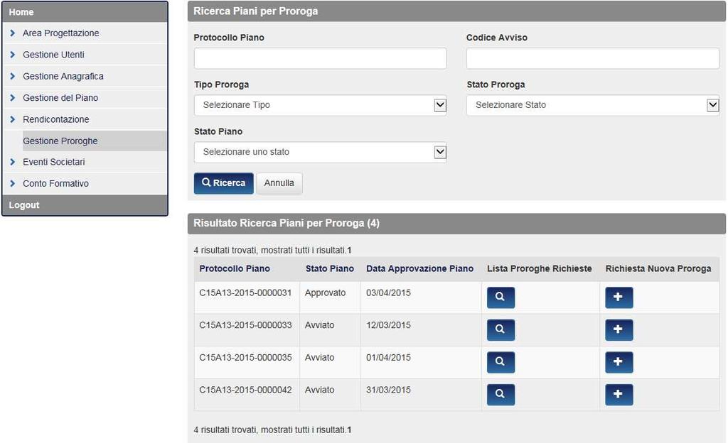 Il sistema in automatico a seconda dello stato del piano visualizzerà