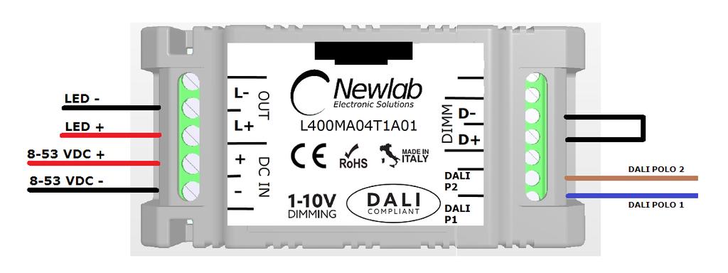 MODALITÀ DALI COLLEGAMENTO DALI L400MA L400MB (FIG.