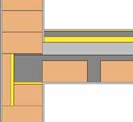 Test = - 5 C Tint = 20 C Tint min = 18,9 C PILASTRO Il ponte termico viene corretto circondando completamente il pilastro di materiale isolante tipo XPS.