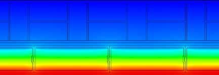 interno tradizionale (1,5 cm) l = 0,9 W/mK 4) Malta termica igroscopica (2 cm) l = 0,22 W/mK 5) Porotherm Revolution 18 l = 0,055 W/mK 6) Intonaco