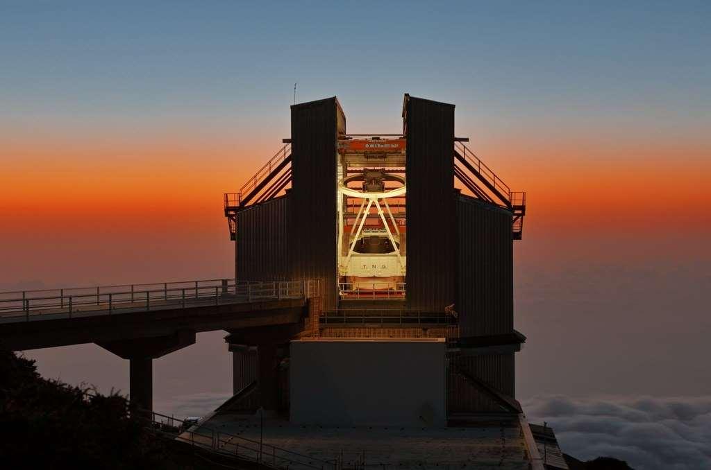 Telescopio nazionale Galileo alle Canarie situato sull isola di San Miguel de la Palma con