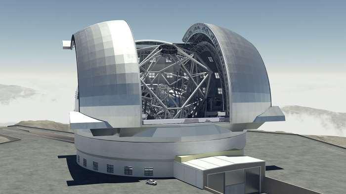 Telescopio E-ELT European extremely large telescope Specchio da circa