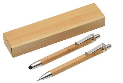 Eco SET BAMBOO Set penna a sfera scatto