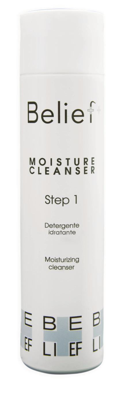 MOISTURE CLEANSER Detergente cutaneo con principi attivi detossinanti e idratanti per cute alterata da desquamazione, capelli disidratati e grossi.