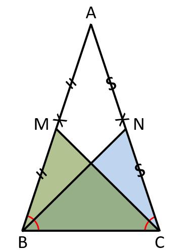 Problema 2 Dato il triangolo ABC, isoscele sulla base BC, prolunga il lato BC di due segmenti congruenti BD e CE. ostra che il triangolo ADE è isoscele.