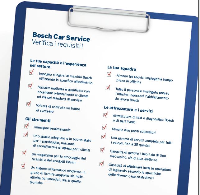 Come diventare un officina Bosch Car Service La coerenza dell immagine della tua officina nella mente dell automobilista svolge un ruolo importante nel garantire alla tua attività