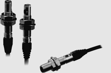 Sensori fotoelettrici miniatura con custodia cilindrica M5 e M6 ET-C La soluzione ideale quando lo spazio di installazione è determinante.