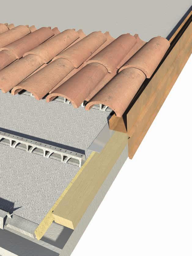 Istruzioni di posa 3 Giunzione dei pannelli e sigillatura A chiusura laterale del tetto, similmente a quanto fatto in gronda, si posa un listone di legno di altezza pari a quella del pannello