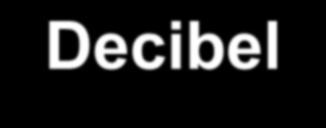 Decibel Il decibel (simbolo db) è un'unità di misura di tipo logaritmico che esprime il rapporto fra due livelli di cui uno, quello al denominatore, è preso come riferimento; è un sottomultiplo del