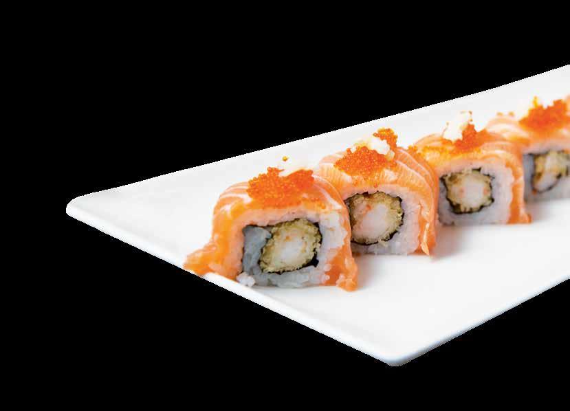 T4 TEMAKI (cono di alga riso e ripieno) T1 Salmone 4,00 T2 Tonno 4,00 T3 Ebi-tem (tempura di gambero) 4,50 T3V Yasai-tem (tempura di zucchine) 4,00 T4 California (gambero, omelette,