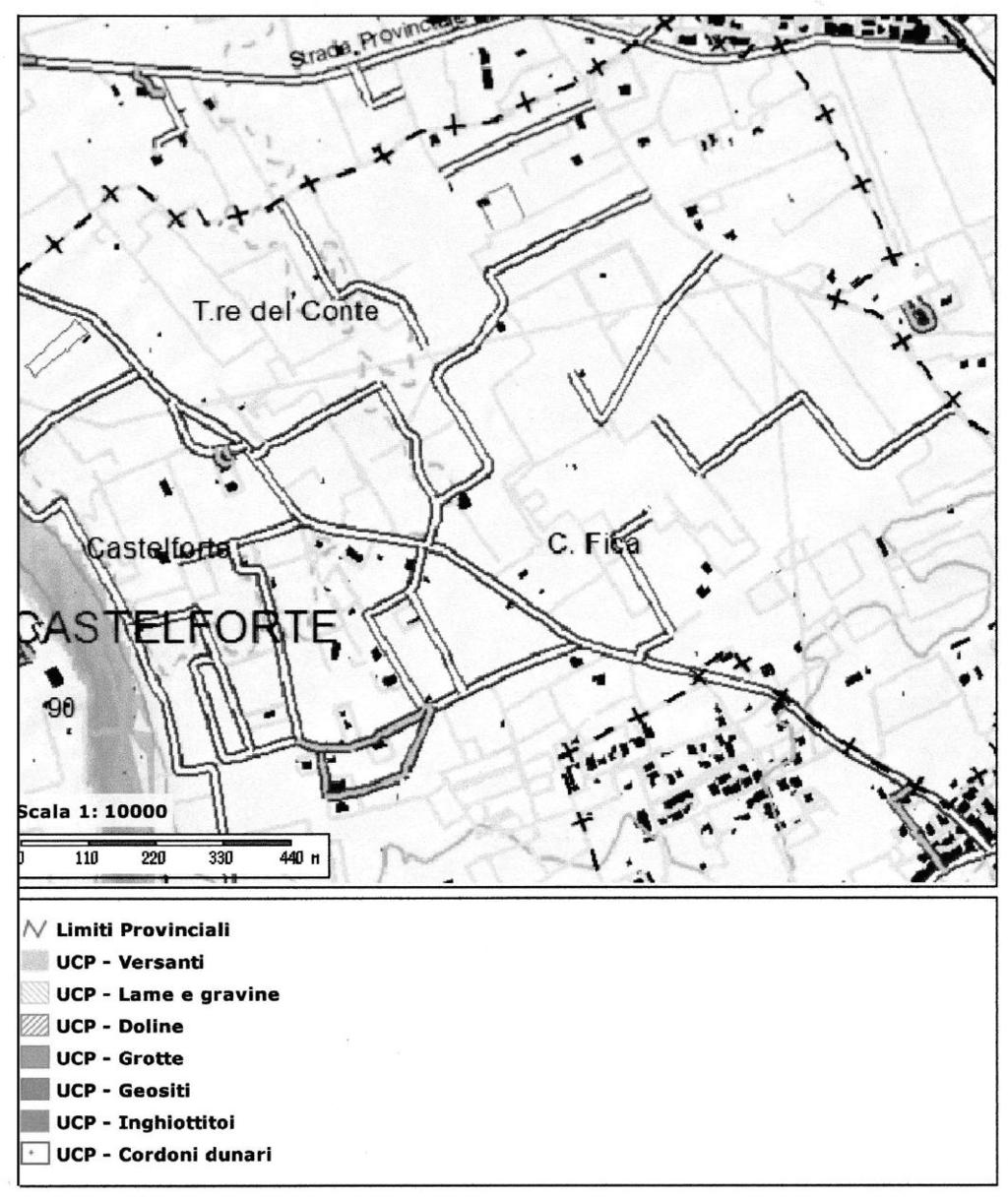 Stralcio cartografia P.P.T.R. approvato con D.G.R. n. 17 del 16.02.