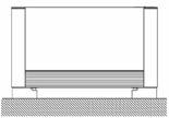 INSTALLAZIONI A seconda della versione sono possibili le seguenti installazioni: Verticale a parete o centro stanza* su piedini Verticale a parete Verticale in cassaforma Orizzontale a soffitto