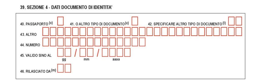 X 44. NUMERO: number of the applicant s passport (usually displayed in the upper/right aprt of the page with your personal information) 44.