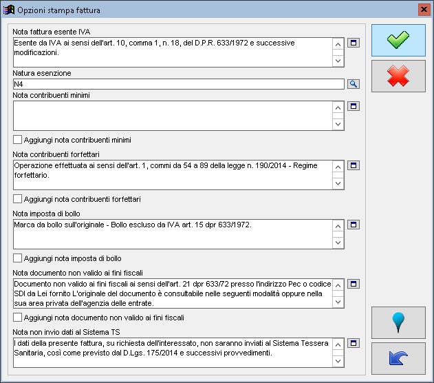 Nella lista delle fatture deve essere presente almeno una voce. IL MENU COSA VUOI FARE?