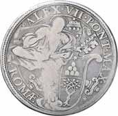 3,36) R SPL 1000 1117 1118 1117 Alessandro VII (1655-1667) Piastra - Stemma sormontato da tiara e chiavi