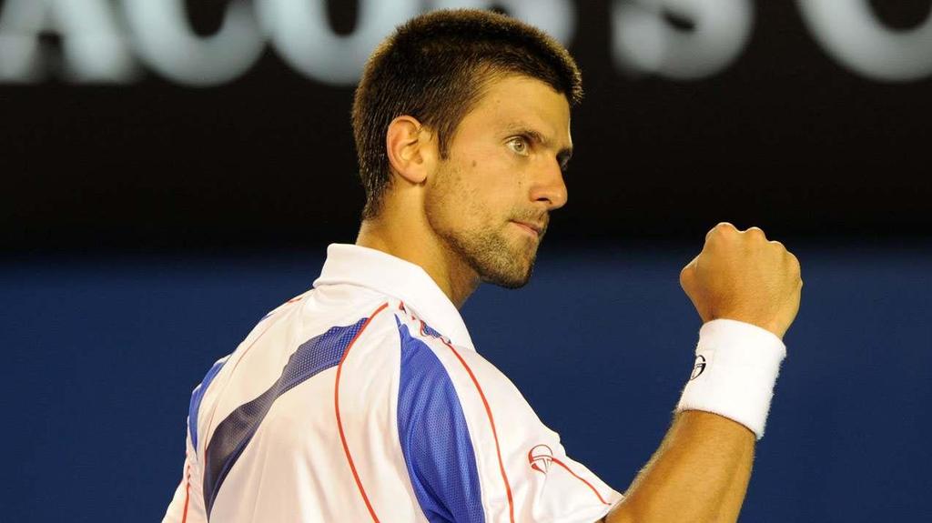 DETERMINA ZIONE Novak Djokovic durante la finale degli Australian Open 2012 ha dimostrato cosa