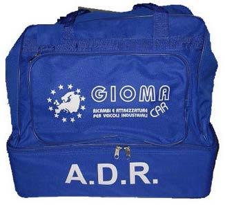 BORSA A.D.R. E COMPONENTI CLASSE MARGINALE BORSA PER KIT A.D.R. VUOTA - - M8116 ESPLOSIVI 1 10260/11260 M8200 GAS 2 10260/21260 M8201 LIQUIDI INFIAMMABILE 3 10268 M8202 MATERIE SOGGETTE AD ACCENSIONE