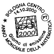Agostino 33100 UDINE DATA ED ORARIO DEL SERVIZIO: 14/10/2000 orario 10/16 Filatelia della Filiale di 33100 UDINE Via V. Veneto, 2 entro il 1562/MC/E/I N.